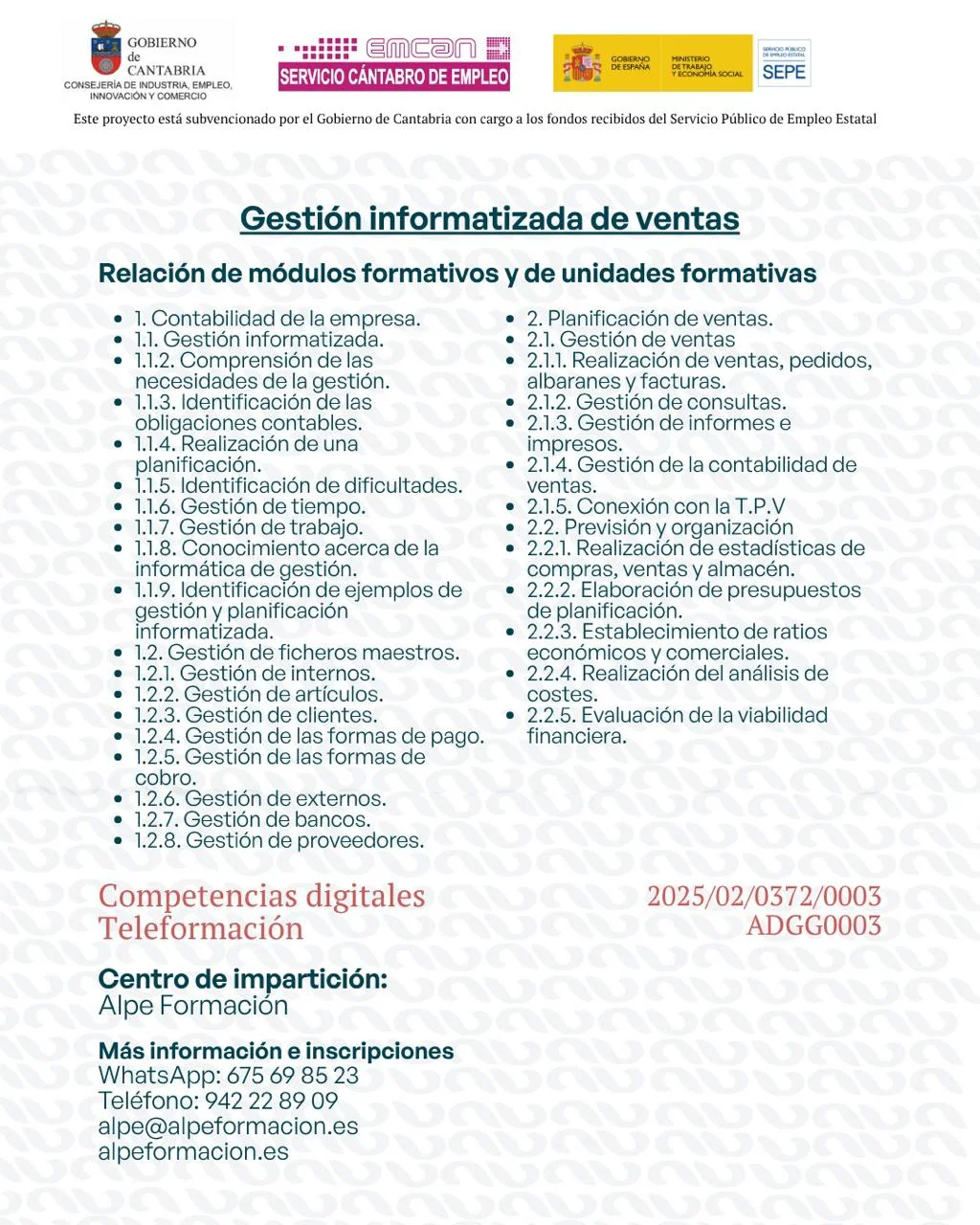 GESTIÓN INFORMATIZADA DE VENTAS