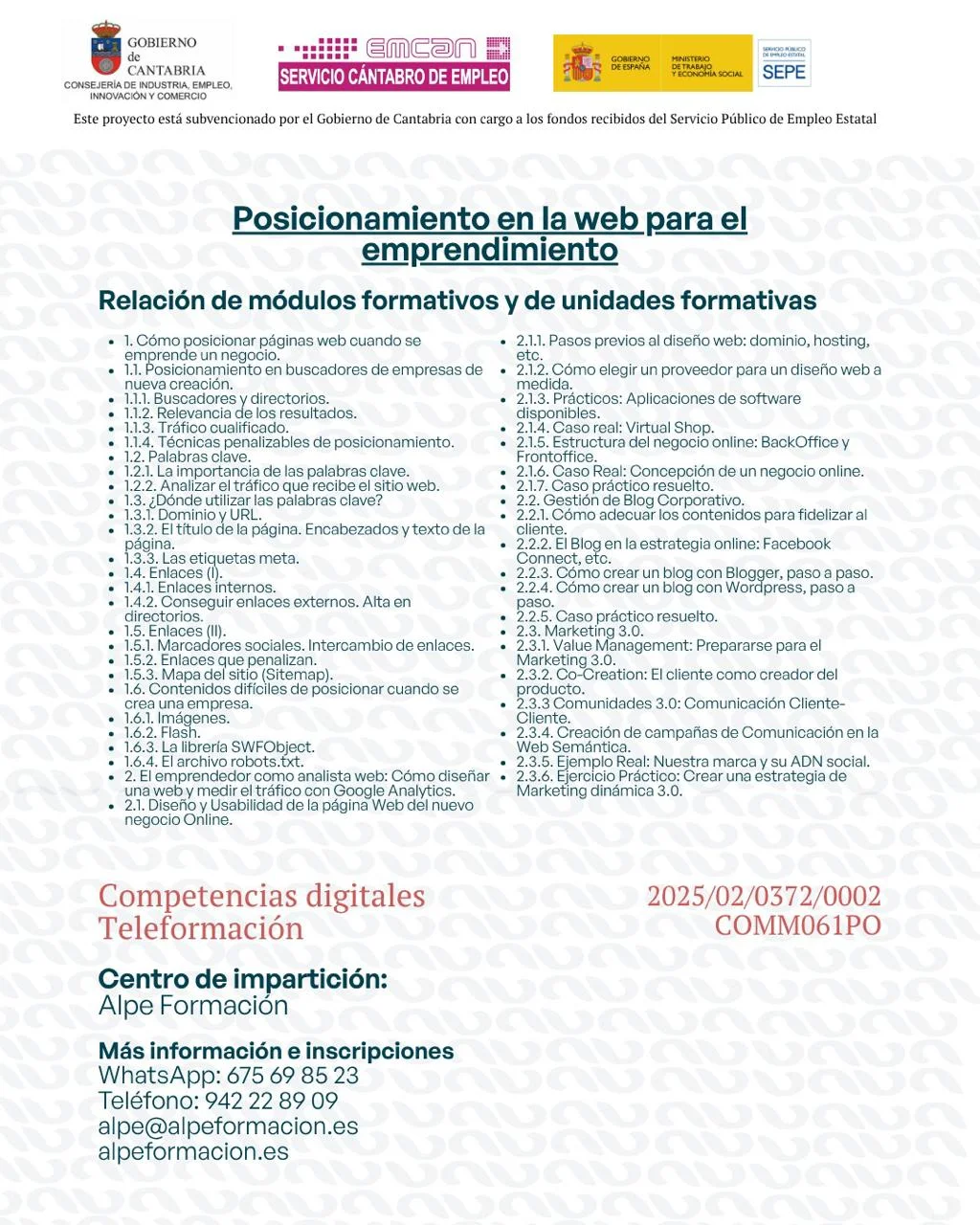 POSICIONAMIENTO EN LA WEB PARA EL EMPRENDIMIENTO