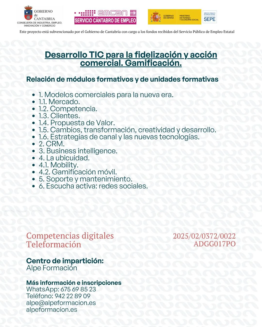 DESARROLLO TIC PARA LA FIDELIZACIÓN Y ACCIÓN COMERCIAL. GAMIFICACIÓN.