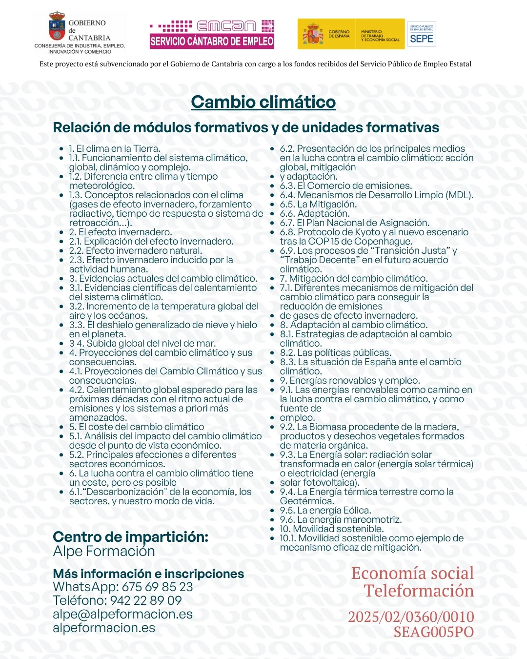 CAMBIO CLIMÁTICO