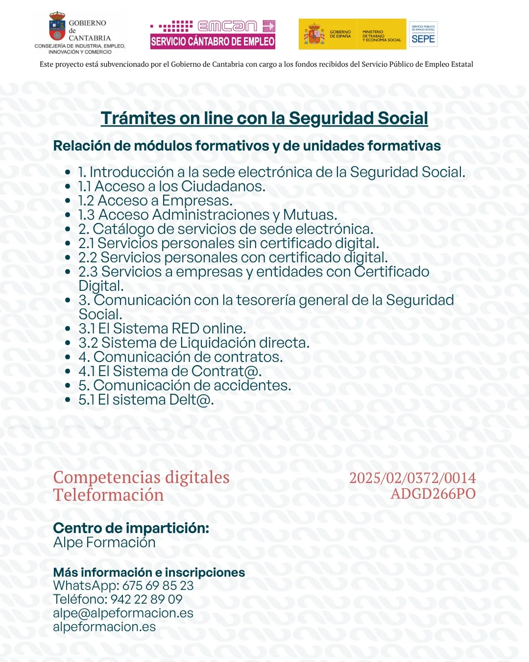 TRAMITES ON LINE CON LA SEGURIDAD SOCIAL