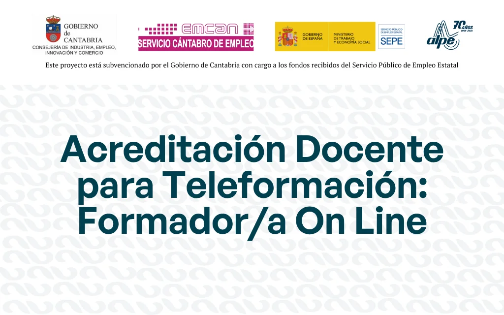 ACREDITACION DOCENTE PARA TELEFORMACION: FORMADOR/A ON LINE