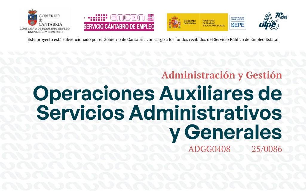 Operaciones Auxiliares de Servicios Administrativos y Generales | Mayo 2026