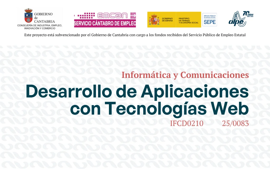 Desarrollo de Aplicaciones con Tecnologías Web