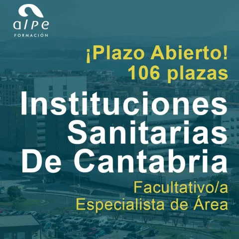 106 Plazas para Facultativo/a Especialista de Área en Cantabria