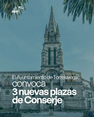 El Ayuntamiento de Torrelavega convoca 3 nuevas plazas de Conserje