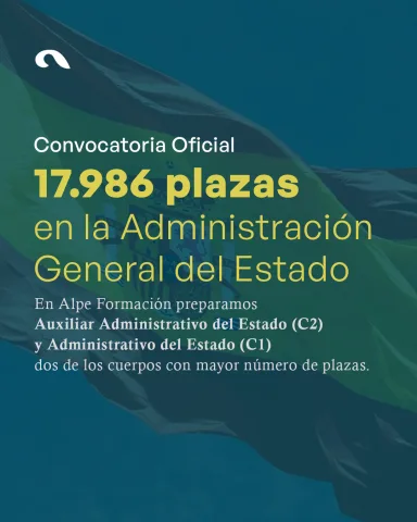 Oposiciones AGE: 17.986 plazas para Auxiliar y Administrativo del Estado y Gestión
