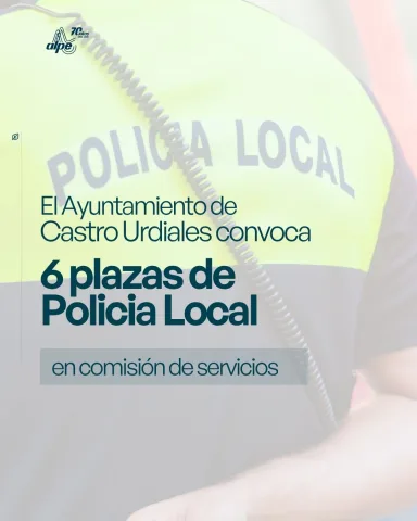Castro Urdiales convoca 6 plazas de Policía Local en comisión de servicios