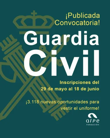Convocatoria Guardia Civil 2025: 3.118 nuevas plazas y todo lo que necesitas saber