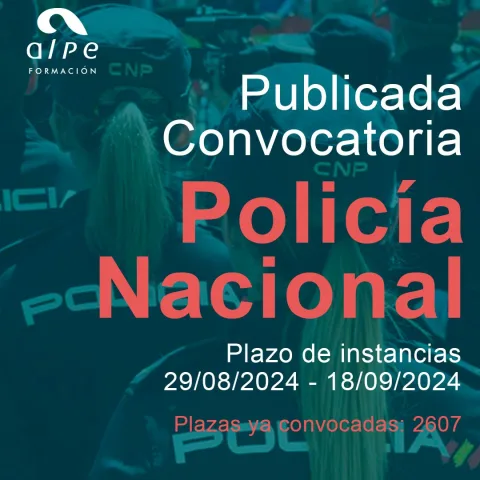 Convocatoria Policía Nacional 2024
