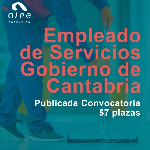Convocatoria 57 Plazas Empleado de Servicios en el Gobierno de Cantabria