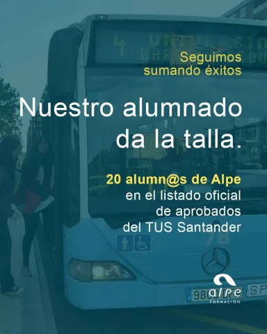 Publicado el listado oficial de aprobados TUS Santander 2025