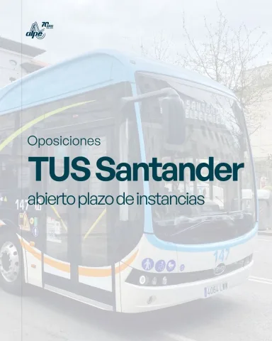 Oposiciones TUS Santander 2026: Convocadas 8 plazas de conductor/a perceptor/a