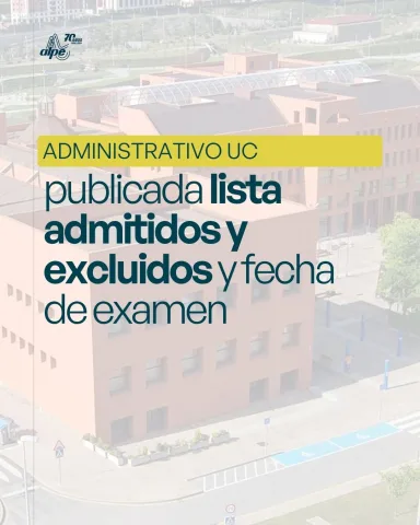 Publicada la lista provisional de Administrativo de la Universidad de Cantabria 2026