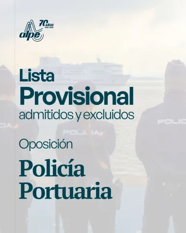 Policía Portuaria Santander: listas provisionales 2026
