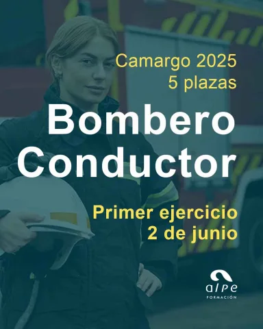 Camargo fija fecha para el primer ejercicio de oposición a Bombero-Conductor