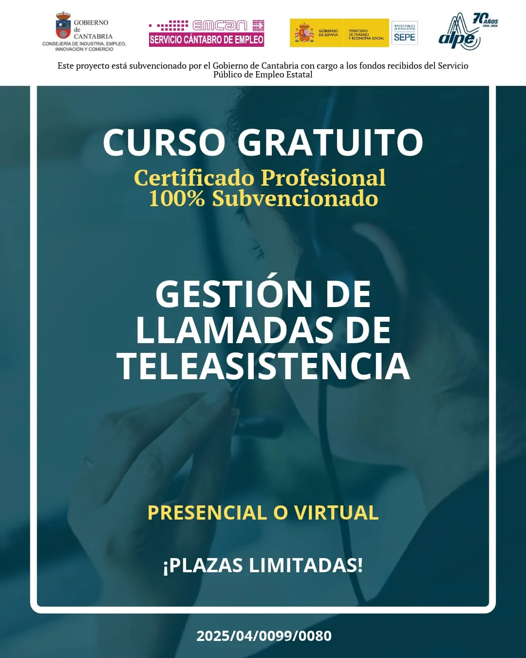 CURSO GRATUITO GESTIÓN DE LLAMADAS DE TELEASISTENCIA