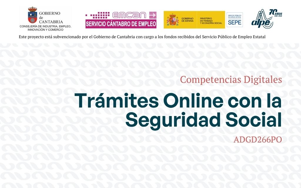Trámites online con la seguridad social