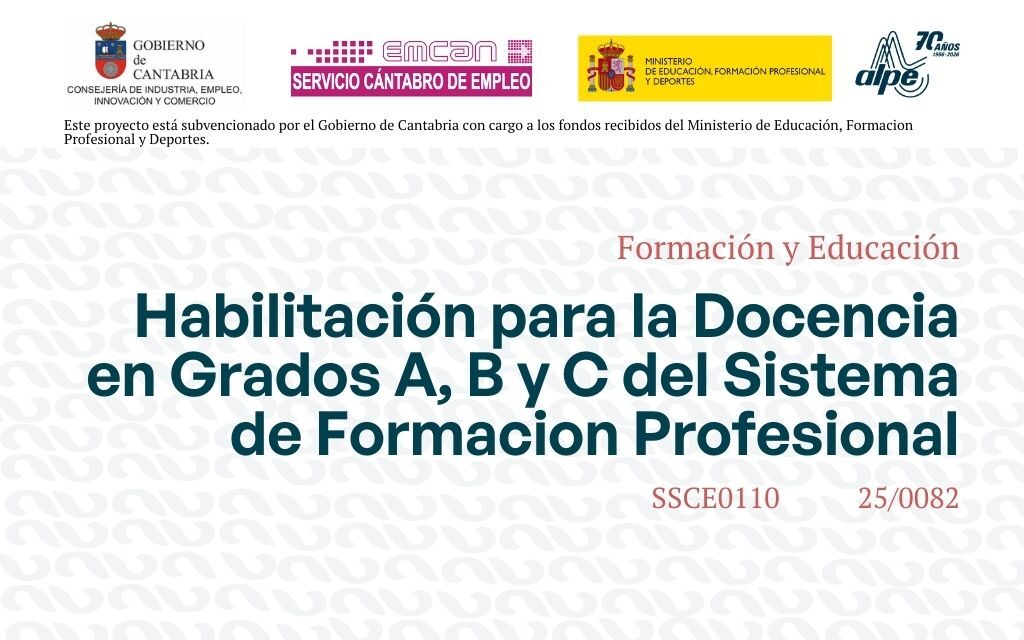 Habilitación para la Docencia en Grados A,B Y C del Sistema de Formación Profesional