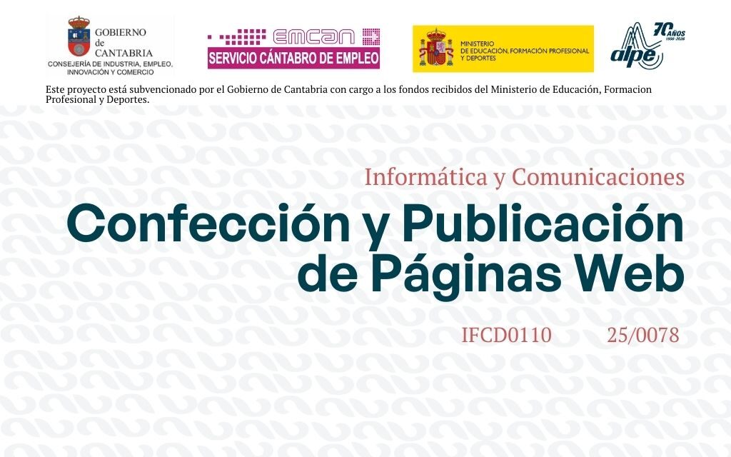 Confección y Publicación de Páginas Web