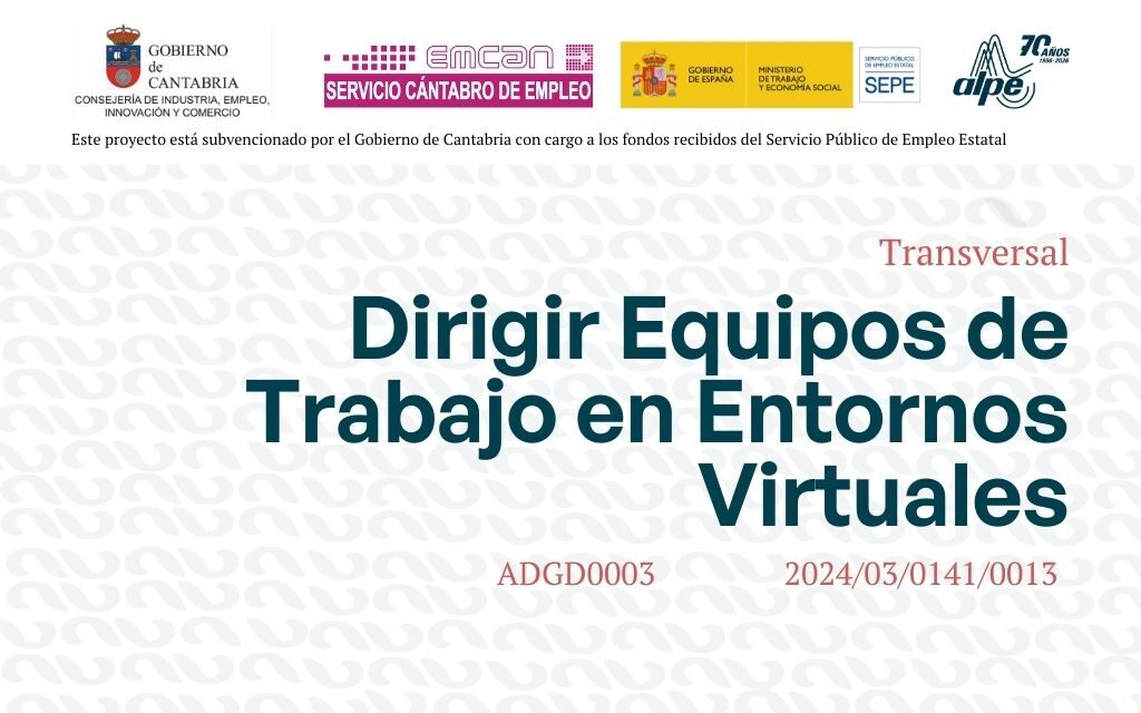 Dirigir Equipos de Trabajo en entornos virtuales