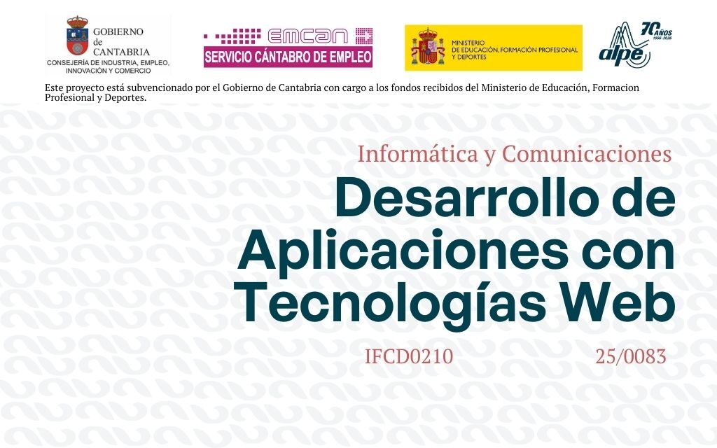 Desarrollo de Aplicaciones con Tecnologías Web