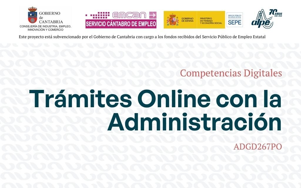 Trámites online con la administración