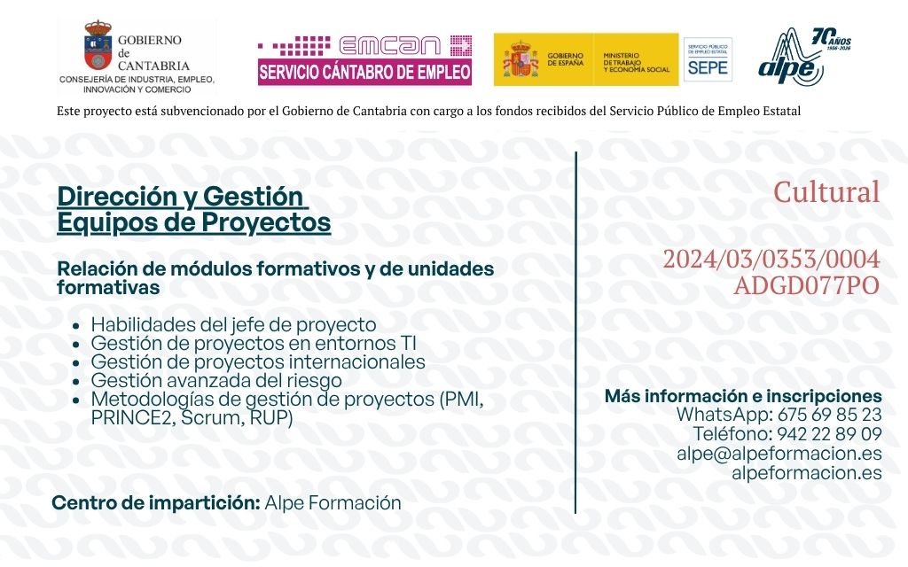 Dirección y Gestión Equipos de Proyectos