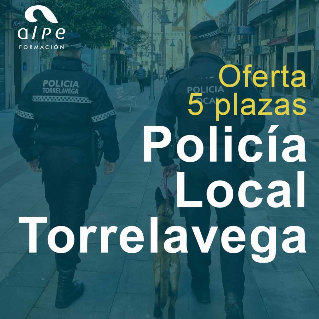Ofertadas 5 plazas Policía Local Torrelavega