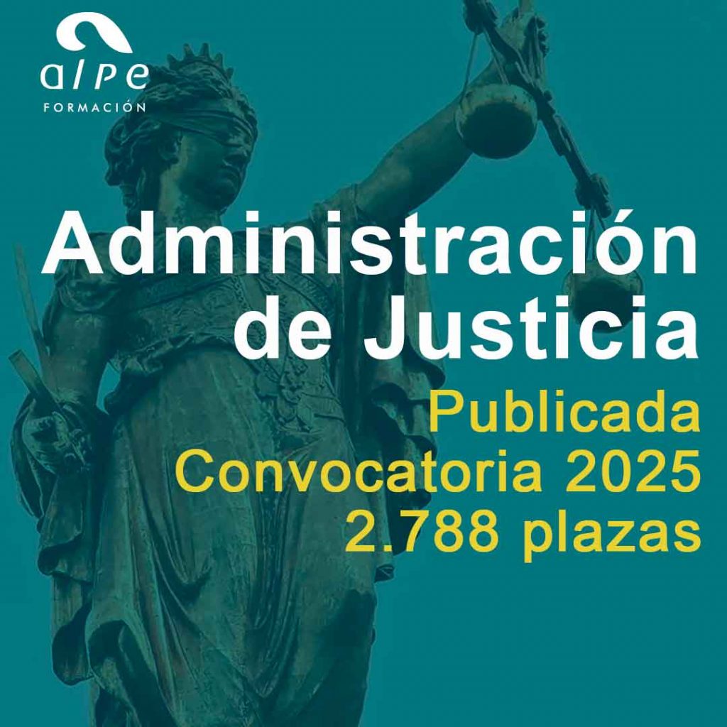 Publicada la convocatoria de oposiciones para Justicia en el BOE del 19 de diciembre de 2024