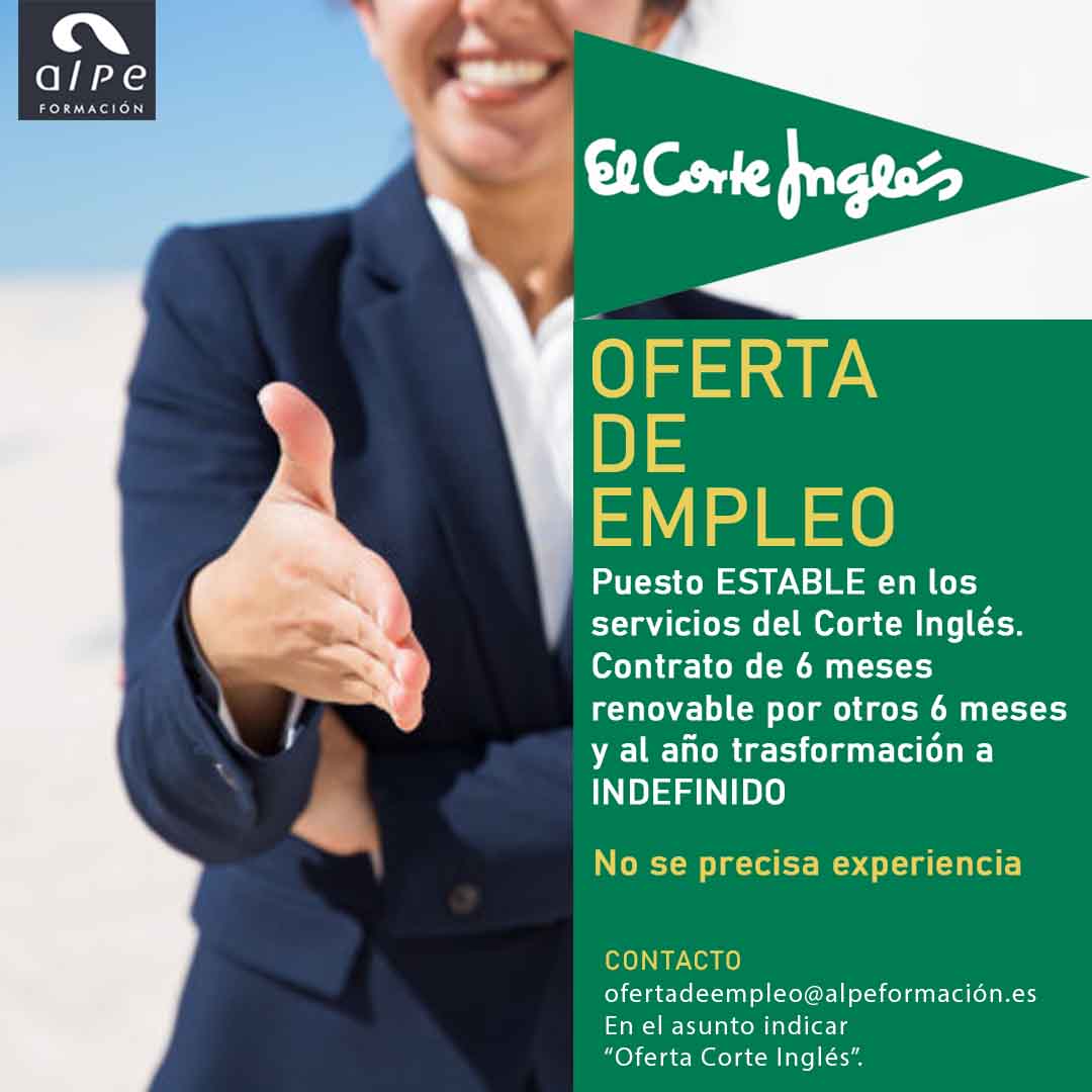 Oferta de empleo en Cantabria - Alpe Formación