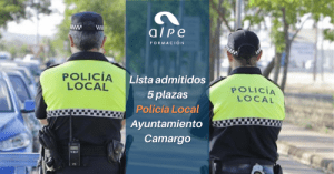 Admitidos y excluidos Policía Local Camargo