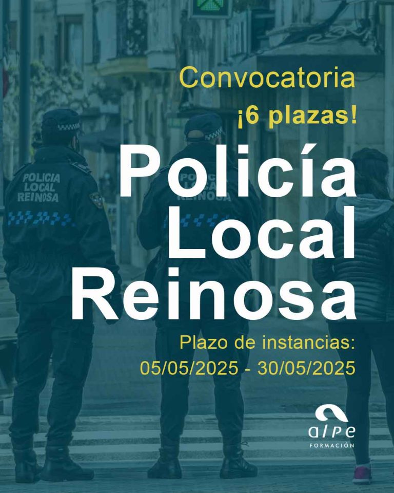 ¡Nuevas plazas de Policía Local en Reinosa! Abierta Convocatoria 6 plazas.