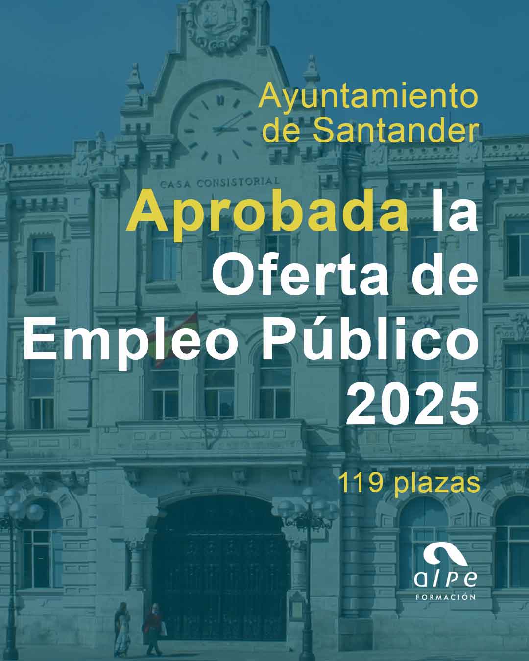 El Ayuntamiento de Santander aprueba la oferta de empleo público para 2025 con 119 plazas