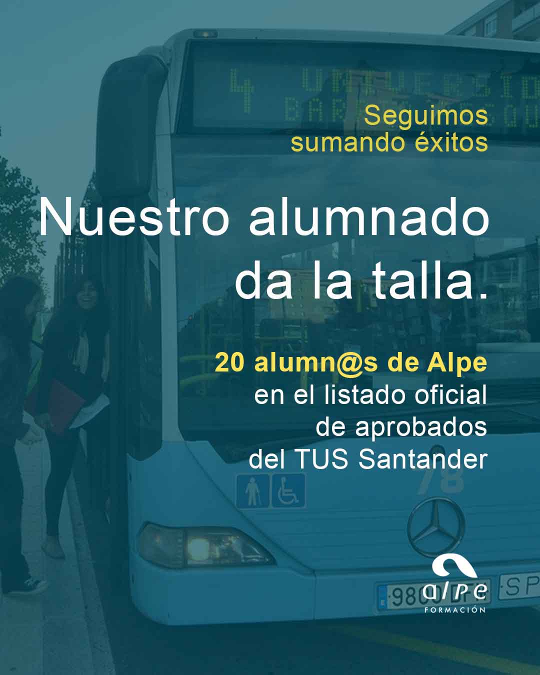 Publicado el listado oficial de aprobados TUS Santander 2025