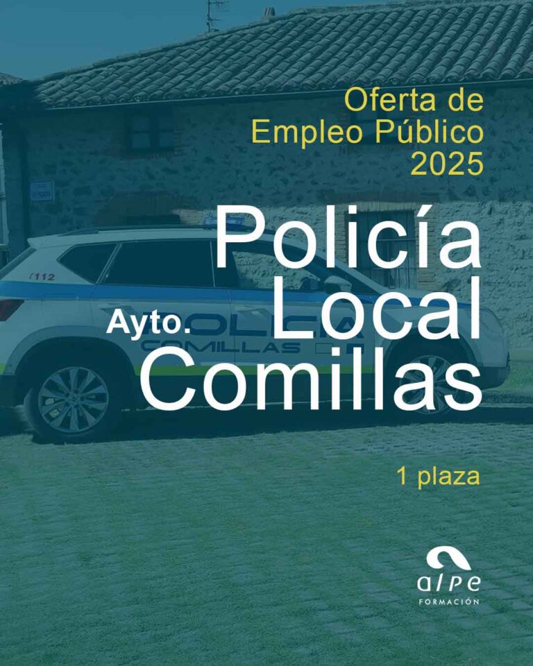 Se suma una nueva plaza de Policía Local en Comillas (oposición libre)